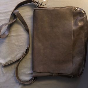 All Saints Leather Messenger Bag NWT